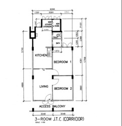 Blk 112 Ho Ching Road (Jurong West), HDB 3 Rooms #617102401